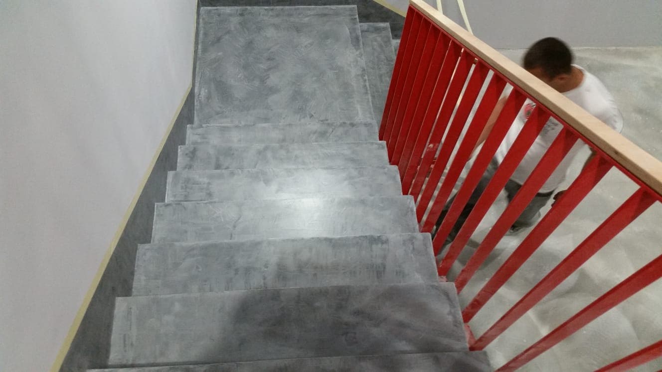 Industrielle Microtopping-Böden